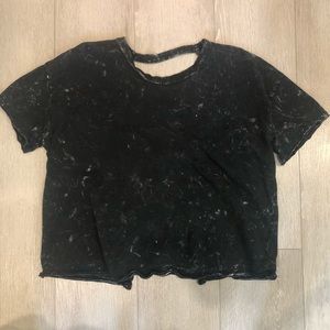 Zara tie dye shirt open back